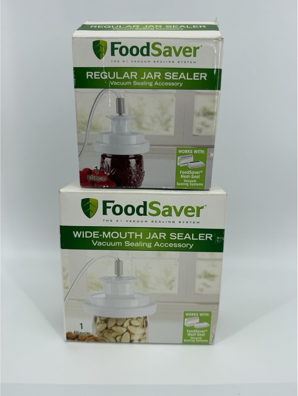 FoodSaver Wide Mouth & Regular Jar Sealers Vacuum Sealing Accessories